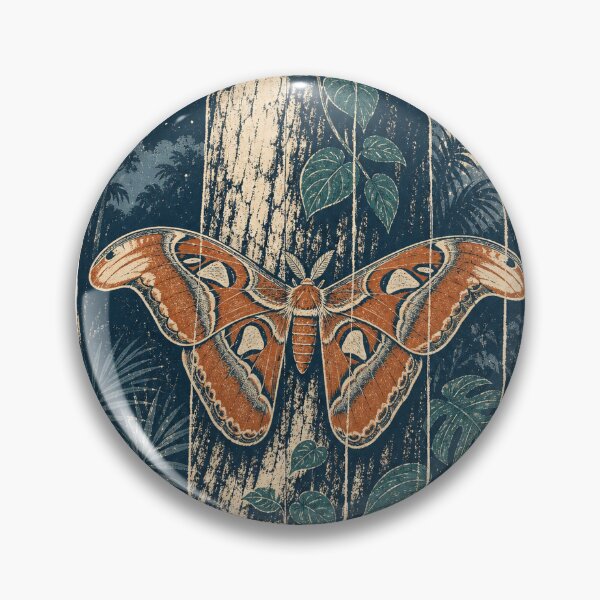 Item preview, Atlas Moth in the Night Jungle Wild Animal Animal Portrait designed and sold by VisualArtsOasis.