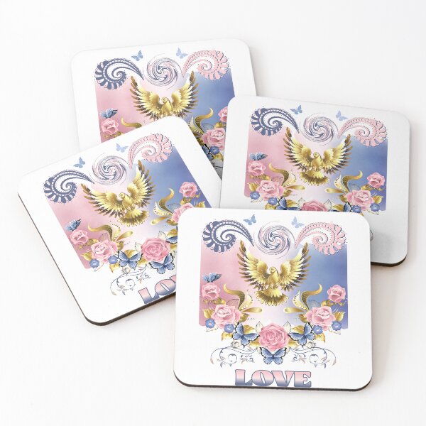Item preview, Floral Love Pigeons  designed and sold by InasTees.