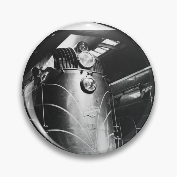 Item preview, Chicago and North Western E-4 Pacific's Streamline trains in Chicago train station black and white vintage fine art print photograph designed and sold by Astrid Arkhangelsky.