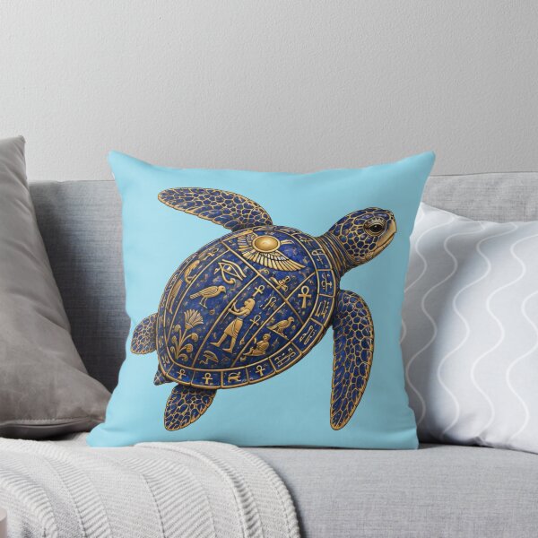 Item preview, Sacred Symbol Sea Turtle | Ocean Ancient Egypt Art Collection designed and sold by Zaru Art Studio.