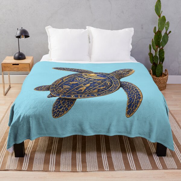Item preview, Sacred Symbol Sea Turtle | Ocean Ancient Egypt Art Collection designed and sold by Zaru Art Studio.