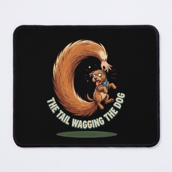 Item preview, The Tail Wagging The Dog - Hilarious Idiom Funny Puppy Graphic designed and sold by khaled-bahaa.
