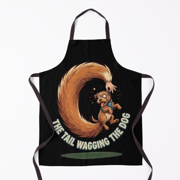 Item preview, The Tail Wagging The Dog - Hilarious Idiom Funny Puppy Graphic designed and sold by khaled-bahaa.