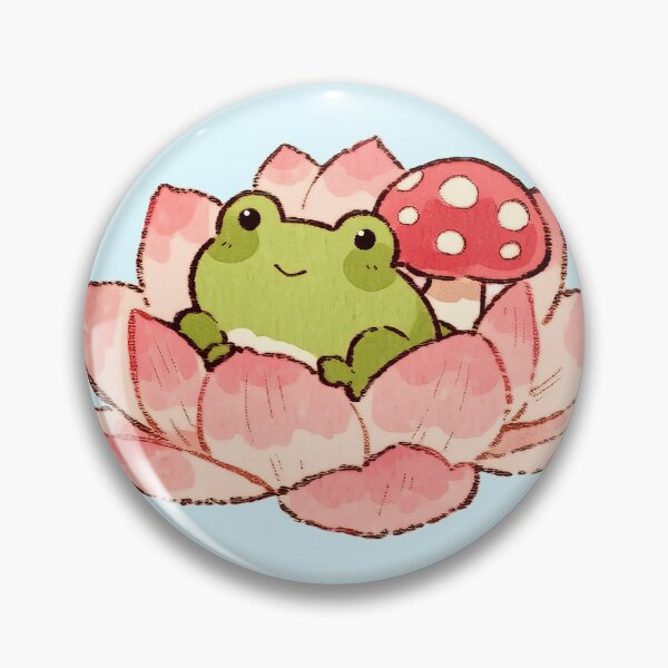 Item preview, Frog Nestled In Pink Lotus designed and sold by jianina-alondra.