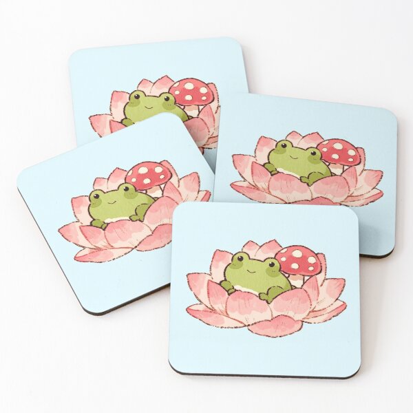 Item preview, Frog Nestled In Pink Lotus designed and sold by jianina-alondra.