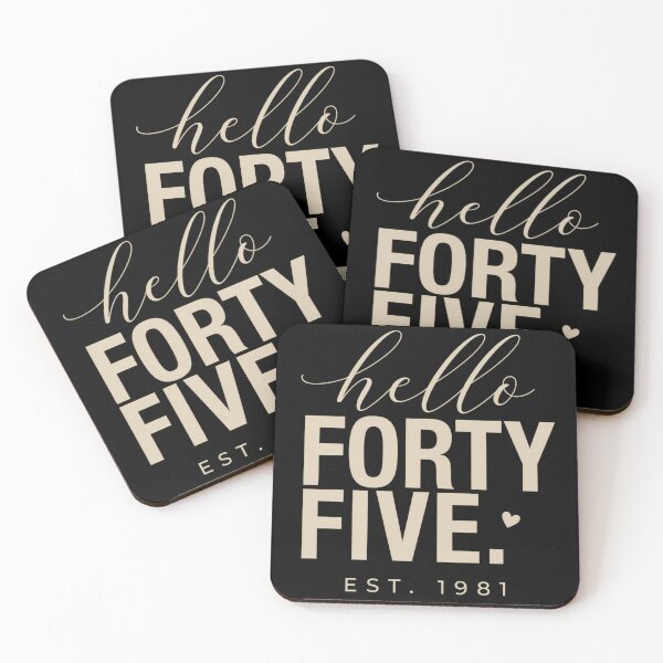 Item preview, Hello Forty Five Est. 1981 45 Years Old Humor 45th Birthday designed and sold by conggamenhatvip.