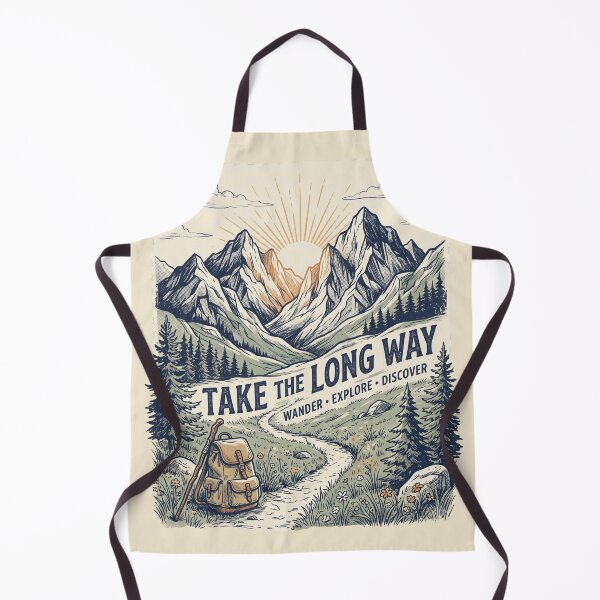 Item preview, Take The Long Way Mountain Adventure designed and sold by Origamoart.