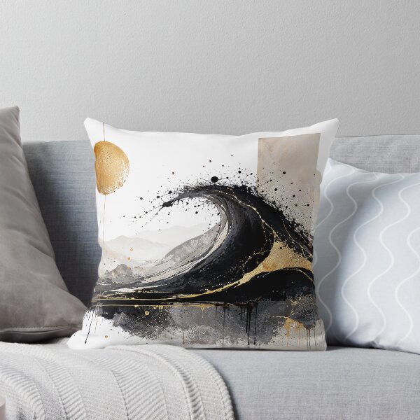 Item preview, Golden Sun Over Abstract Wave  designed and sold by Abstract Miracles.