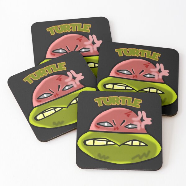 Item preview, Angry Red Mask Turtle Cartoon designed and sold by CrewSacan.