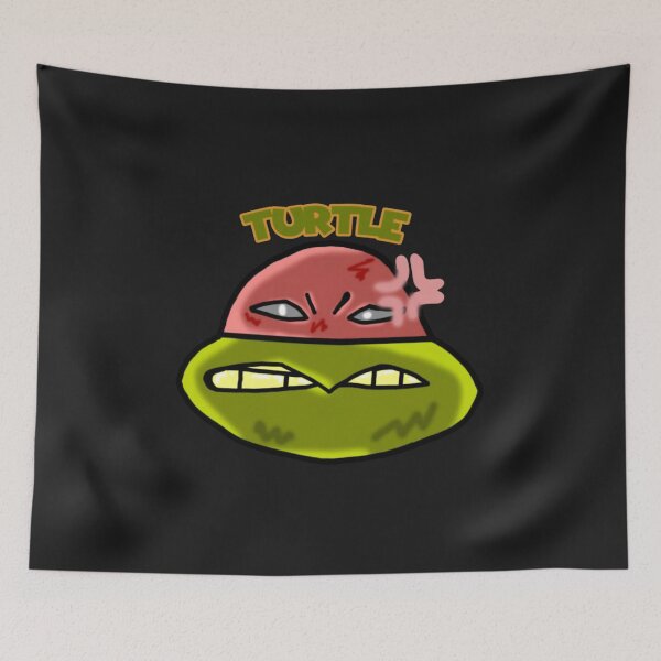 Item preview, Angry Red Mask Turtle Cartoon designed and sold by CrewSacan.