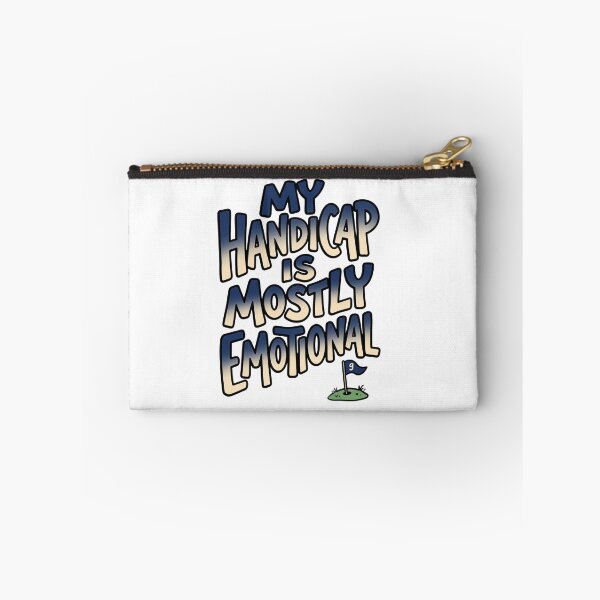 Item preview, My Handicap Is Mostly Emotional Funny Golf Quote designed and sold by StickVerse by Owais.