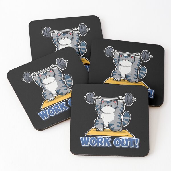 Item preview, Gym cat  ver 13| Vintage pet cat Fitness Workout Aesthetic | Gym Motivation Apparel designed and sold by mndesignworx.