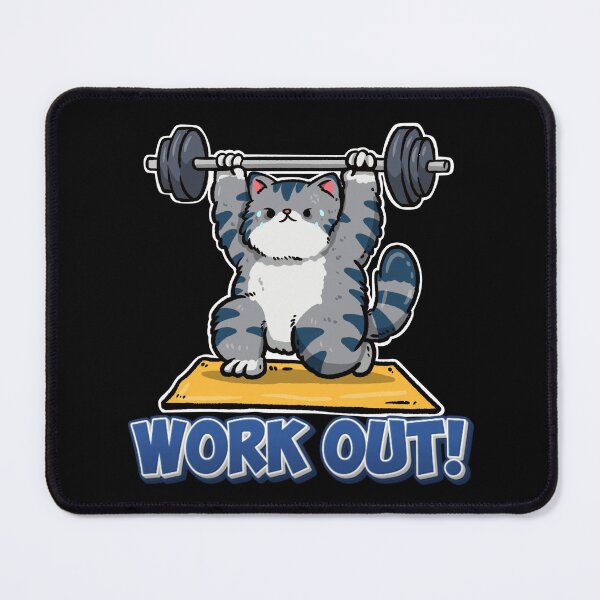 Item preview, Gym cat ver 13| Vintage pet cat Fitness Workout Aesthetic | Gym Motivation Apparel designed and sold by mndesignworx.