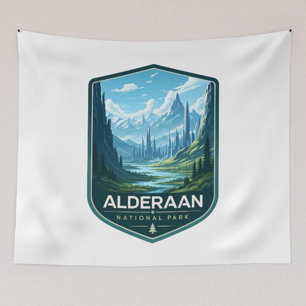 Item preview, Alderaan National Park  designed and sold by FrontierCosmic.