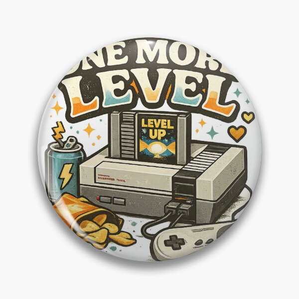 Item preview, Just One More Level – Retro Gamer Vintage Gaming Design designed and sold by Musamem  Designs.