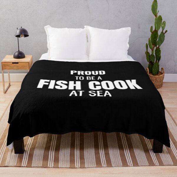 Item preview, Proud to be a Fish Cook at Sea (White) designed and sold by ShipCrewNation.