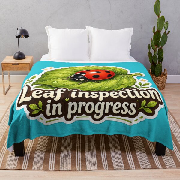 Item preview, Leaf Inspection in Progress Ladybird Illustration designed and sold by ChirpInc.