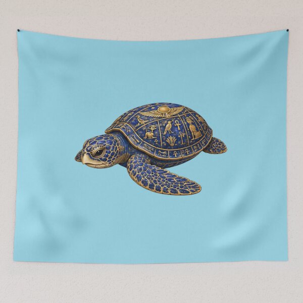 Item preview, Royal Egyptian Sea Turtle | Ocean Ancient Egypt Art Collection designed and sold by Zaru Art Studio.