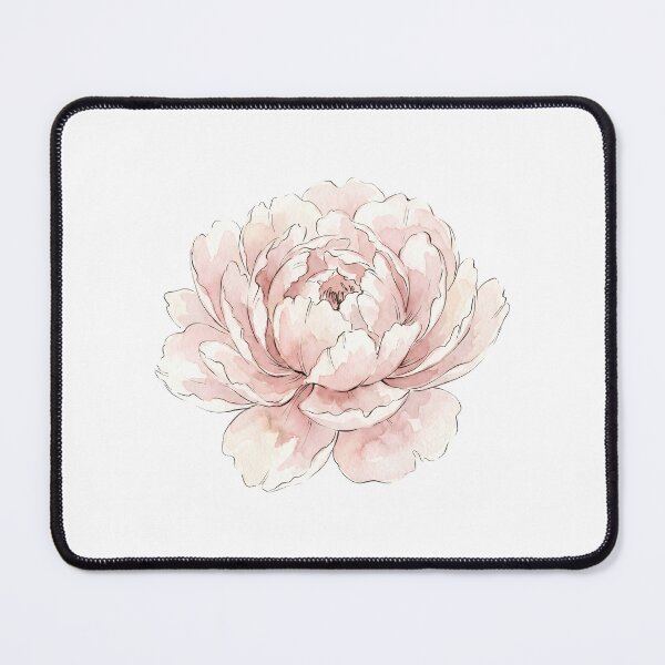 Item preview, Watercolor Peony Print | Blush Flower Art designed and sold by PLANT LOVER'S PARADISE.