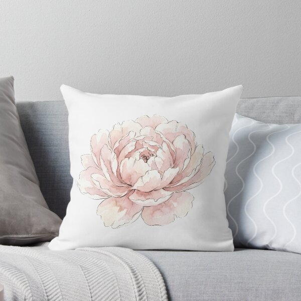Item preview, Watercolor Peony Print | Blush Flower Art designed and sold by PLANT LOVER'S PARADISE.