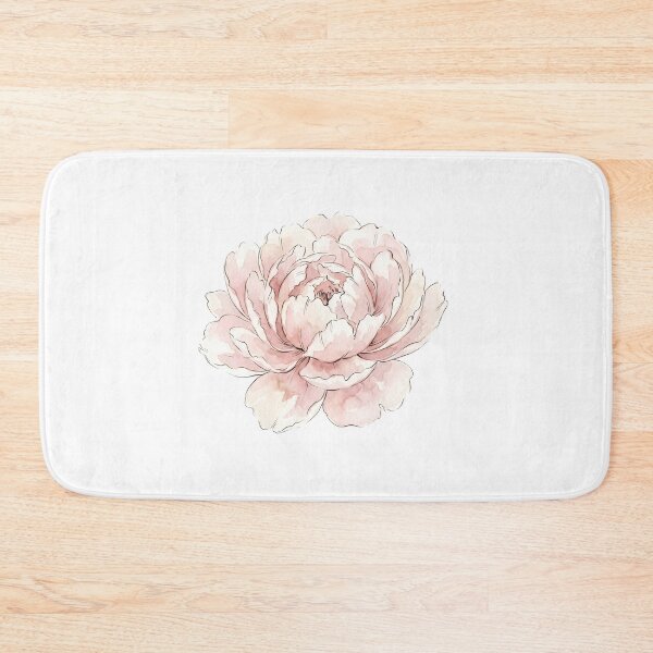 Item preview, Watercolor Peony Print | Blush Flower Art designed and sold by PLANT LOVER'S PARADISE.