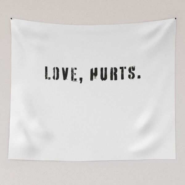 Item preview, Love Hurts – Vintage Distressed Typography Heartbreak Quote designed and sold by Gbriel3.