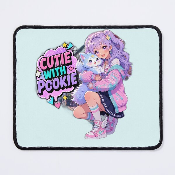 Item preview, Cutie With Pookie - Kawaii Anime Girl & Magical Pet designed and sold by Swizzy2vore.
