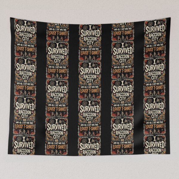 Item preview, I Survived Raccoon City Zombie Horror designed and sold by HicksByHenry.
