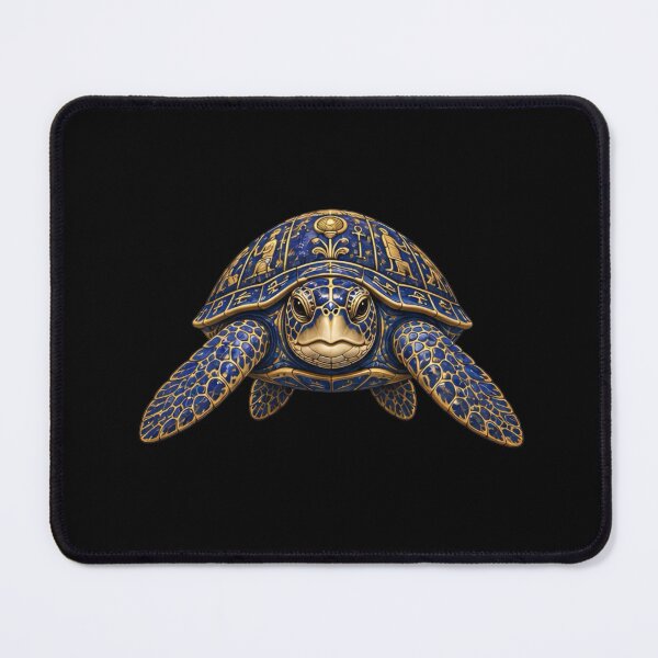 Item preview, Winged Sun Sea Turtle | Ocean Ancient Egypt Art Collection designed and sold by Zaru Art Studio.