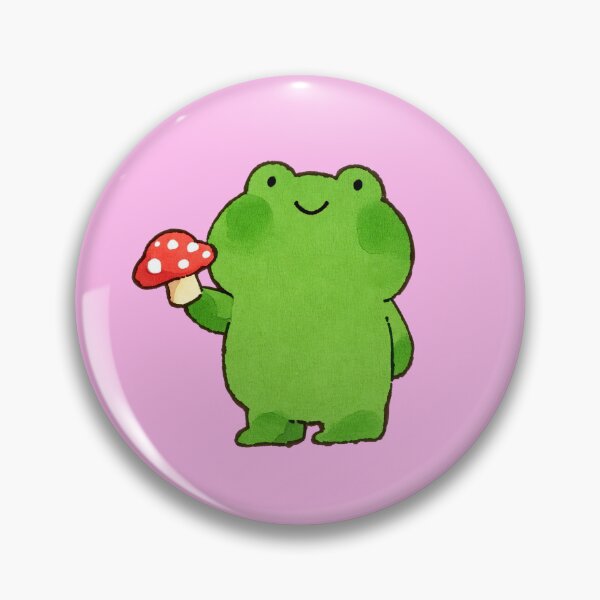 Item preview, Frog Standing Holding Red Mushroom designed and sold by jianina-alondra.