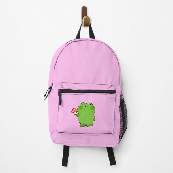 Item preview, Frog Standing Holding Red Mushroom designed and sold by jianina-alondra.