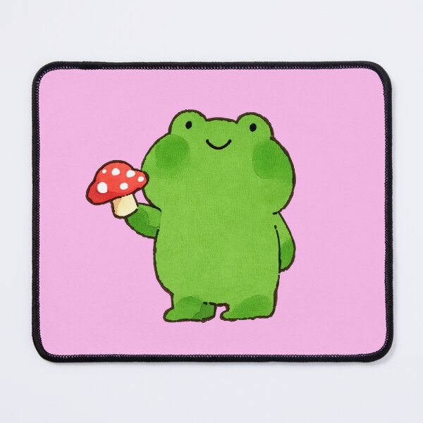 Item preview, Frog Standing Holding Red Mushroom designed and sold by jianina-alondra.