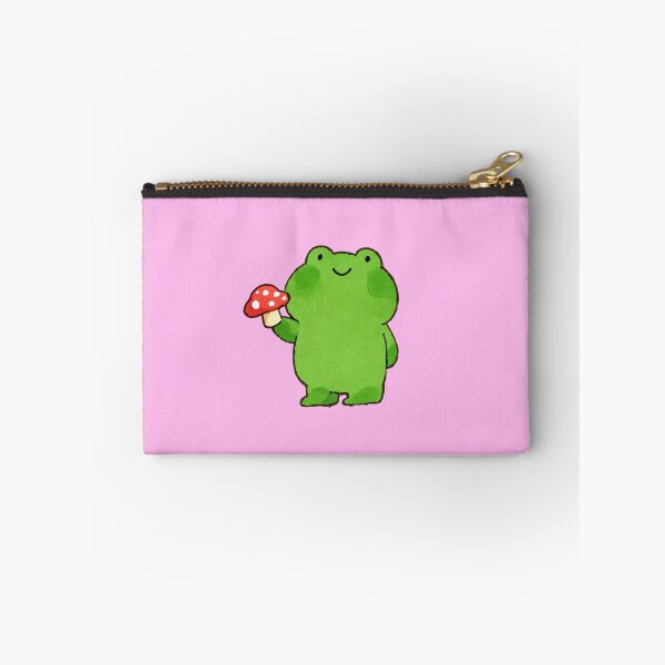 Item preview, Frog Standing Holding Red Mushroom designed and sold by jianina-alondra.