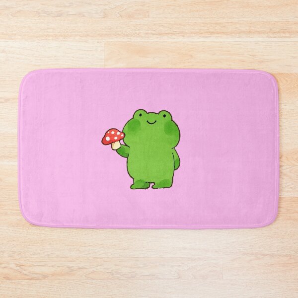 Item preview, Frog Standing Holding Red Mushroom designed and sold by jianina-alondra.