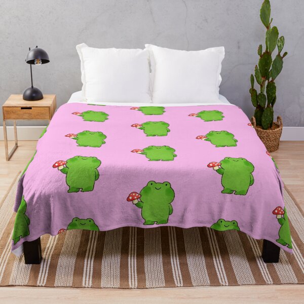 Item preview, Frog Standing Holding Red Mushroom designed and sold by jianina-alondra.
