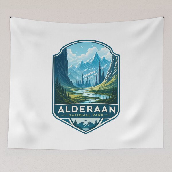 Item preview, Alderaan National Park designed and sold by FrontierCosmic.