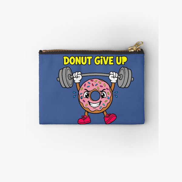 Item preview, Donut Give Up | Fun Gym and Fitness Design designed and sold by AstronautMerch.