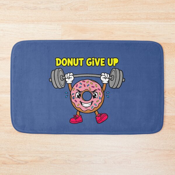 Item preview, Donut Give Up | Fun Gym and Fitness Design designed and sold by AstronautMerch.