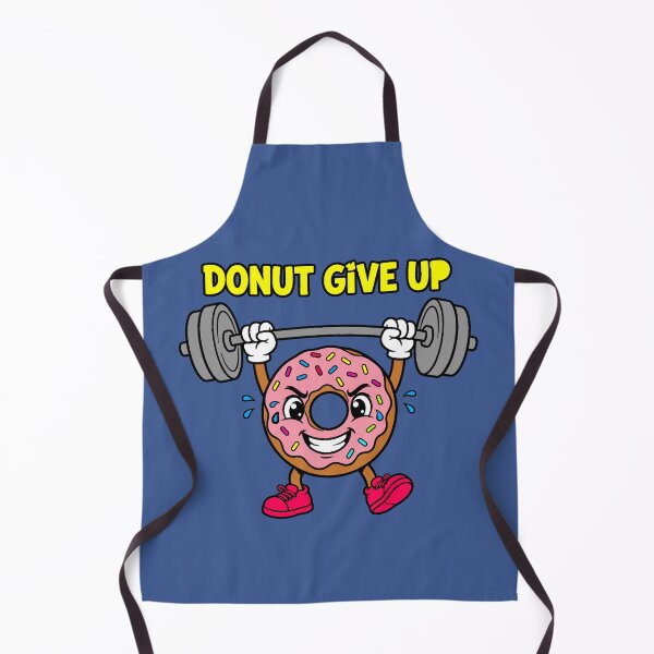 Item preview, Donut Give Up | Fun Gym and Fitness Design designed and sold by AstronautMerch.