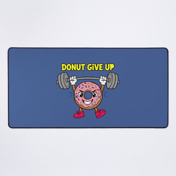 Item preview, Donut Give Up | Fun Gym and Fitness Design designed and sold by AstronautMerch.
