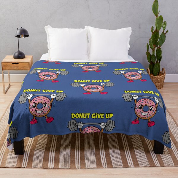 Item preview, Donut Give Up | Fun Gym and Fitness Design designed and sold by AstronautMerch.