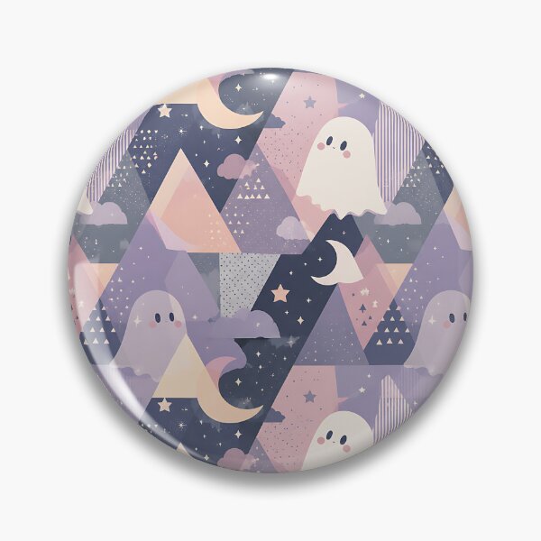 Item preview, Abstract Geometric Ghost Shape Night Pattern designed and sold by Thai Vibe Studio.