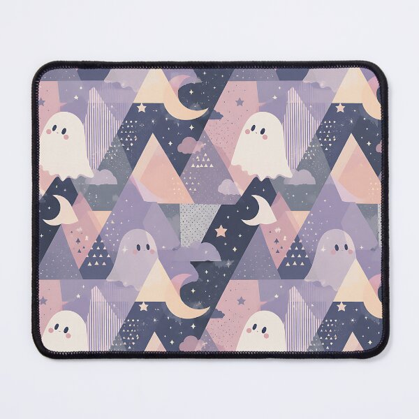Item preview, Abstract Geometric Ghost Shape Night Pattern designed and sold by Thai Vibe Studio.