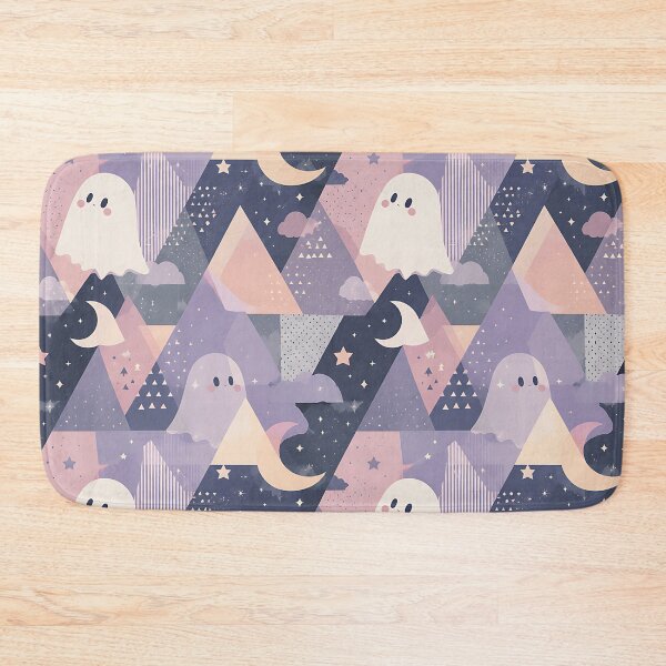 Item preview, Abstract Geometric Ghost Shape Night Pattern designed and sold by Thai Vibe Studio.