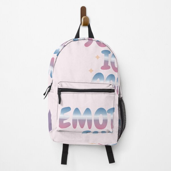 Item preview, Emotional Support Iced Coffee Pastel Retro Aesthetic Quote designed and sold by Joshbrowny.
