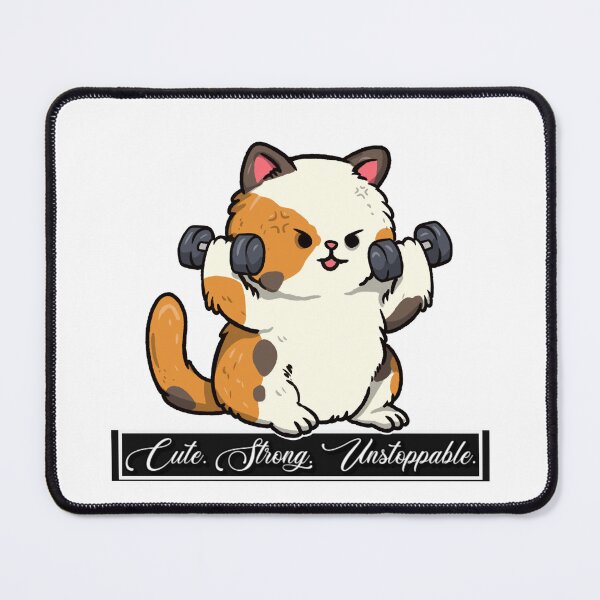 Item preview, Gym cat ver 15| Vintage pet cat Fitness Workout Aesthetic | Gym Motivation Apparel designed and sold by mndesignworx.