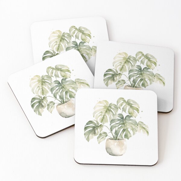Item preview, Watercolor Monstera Print | Soft Pastel Houseplant Art designed and sold by PLANT LOVER'S PARADISE.