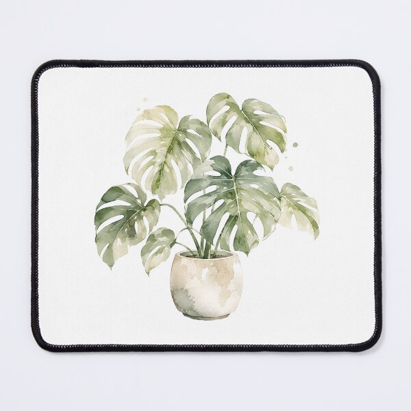 Item preview, Watercolor Monstera Print | Soft Pastel Houseplant Art designed and sold by PLANT LOVER'S PARADISE.