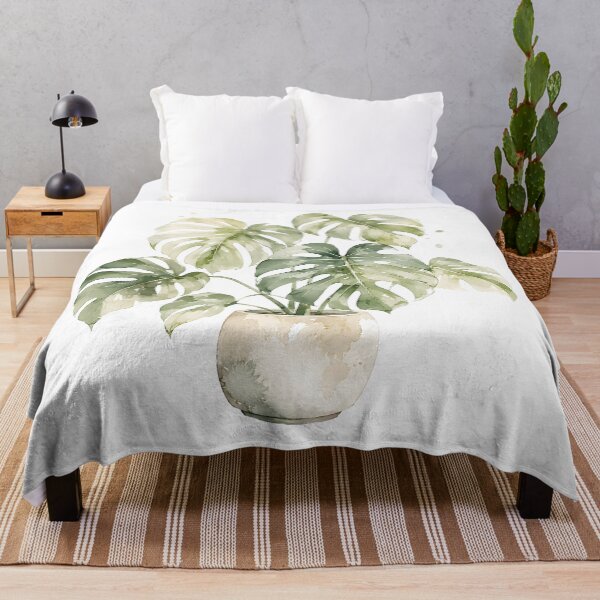Item preview, Watercolor Monstera Print | Soft Pastel Houseplant Art designed and sold by PLANT LOVER'S PARADISE.
