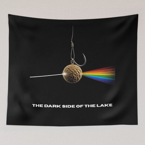 Item preview, The Dark Side Of The Lake - Funny Rock Fishing designed and sold by GeekAnglerStore.